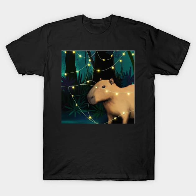 Capybara Happy Bara T-Shirt by Winging-It